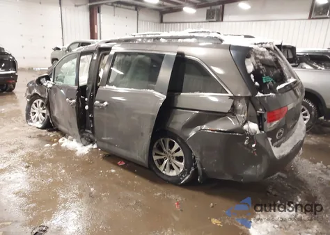 2014 Honda Odyssey Ex-L z USA, uszkodzony, nr VIN 5FNRL5H67EB111433